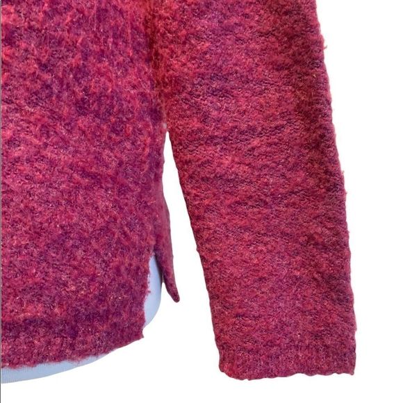 Sonoma | Pink Fuzzy Long Sleeve Crewneck Sweater - Picture 5 of 5